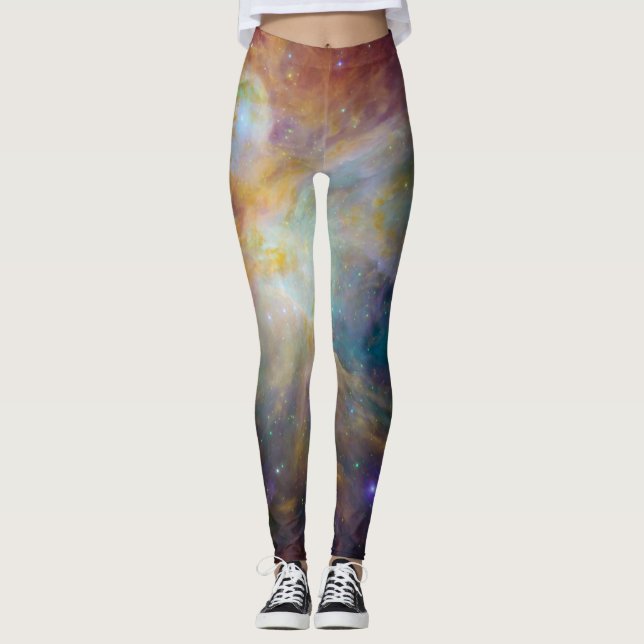Chaos i hjärtat av Orion Spitzer Hubble Composite Leggings (Framsida)
