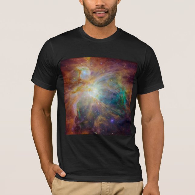 Chaos i hjärtat av Orion Spitzer Hubble Composite T Shirt (Framsida)