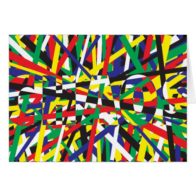 Chaos, i Primaries Hälsningskort (Framsidan Horizontal)