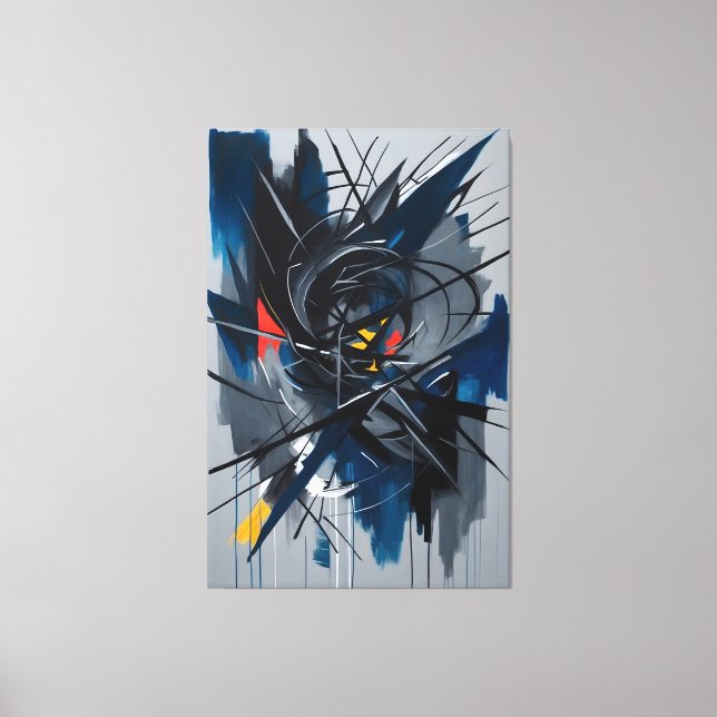 Chaos i Rörelse Canvastryck (Framsida)