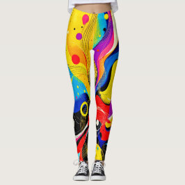 Chaos in Harmony Art Leggings