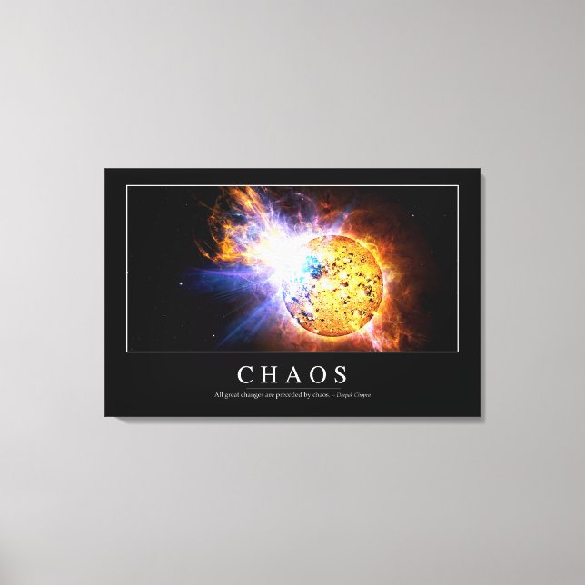 Chaos: inspirationsoffert canvastryck (Framsida)