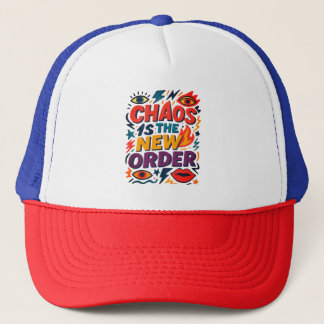 "Chaos is the New Order" – Bold Graphic Statement Keps