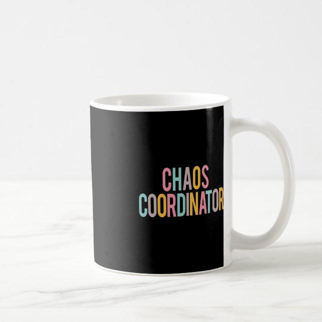 Chaos-koordinator färgfull avskrivning dag bak t kaffemugg (Höger)