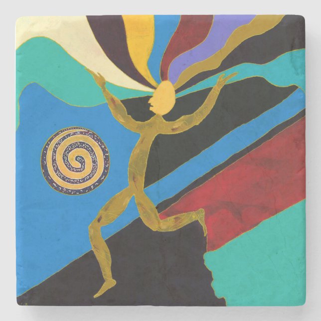 Chaos Man - Marble Stone Underlägg Sten (Framsidan)