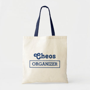 Chaos Organizer Minimalistic roligt Typography Des Tygkasse