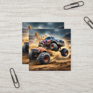 Chaos på Hjul: Monster Lastbil Smash Derby Fyrkantigt Visitkort