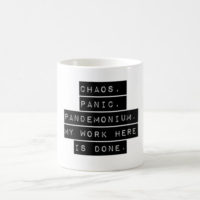Chaos Panic Pandemonium Kaffemugg (Center)