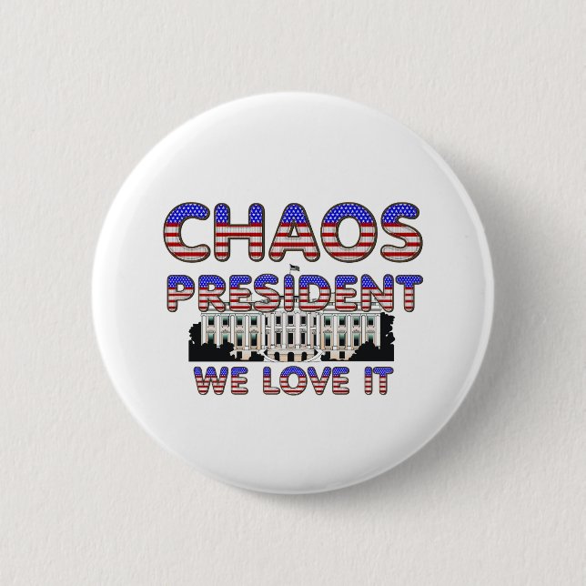 Chaos president, vi Kärlek IT-knappar Knapp (Framsida)