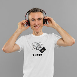 "Chaos" Retro Audio Vintage för bandkassett T Shirt