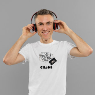 "Chaos" Retro Audio Vintage för bandkassett T Shirt