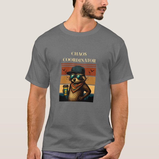 Chaos-samordnare T-shirt Raccoon (Framsida)