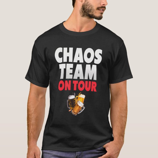 Chaos Team på Tour Party T Shirt (Framsida)