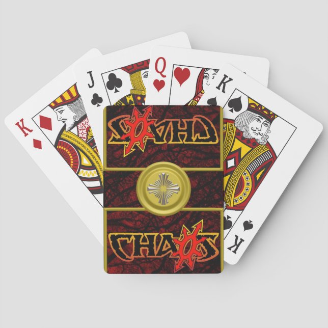 Chaos-uppspelningskort Spel Kort (Baksidan)