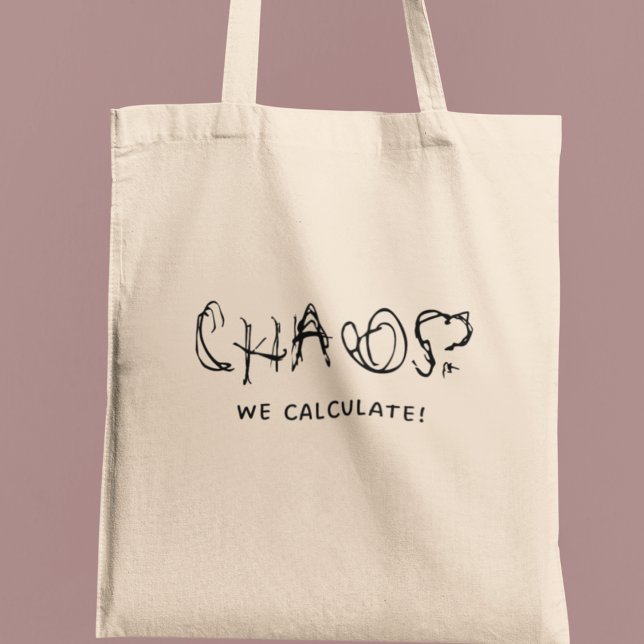 Chaos? Vi beräknar Coola Funny Physics Teacher Tygkasse (Shop now and carry knowledge with style!)