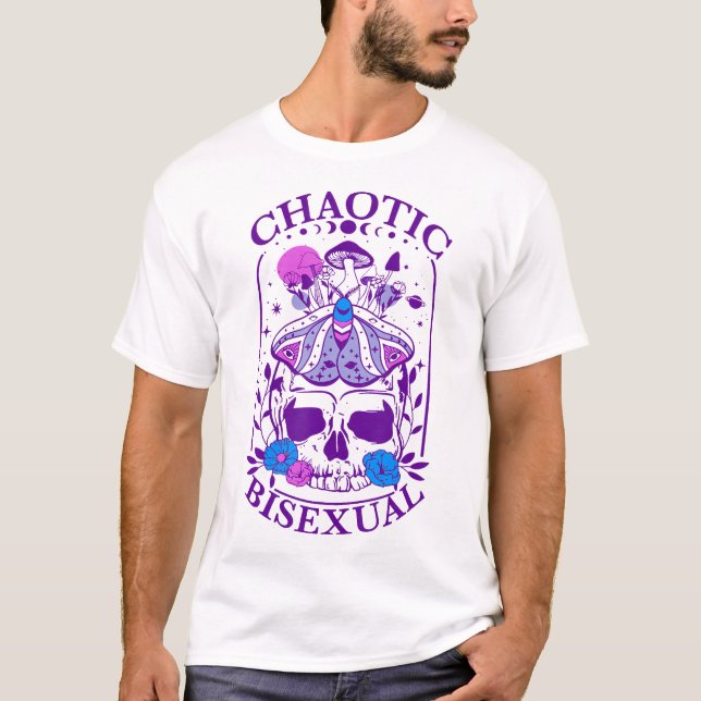 Chaotic Bisexual Bi Bisexual Pride T Shirt (Framsida)