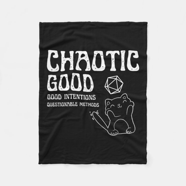 Chaotic Bra Cat Bra Intentions Questionable Ods Fleecefilt (Framsidan)
