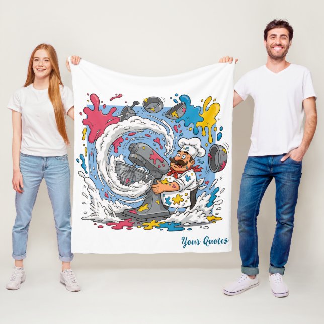 Chaotic Chef With Exploding Mixer Fleecefilt (På plats)