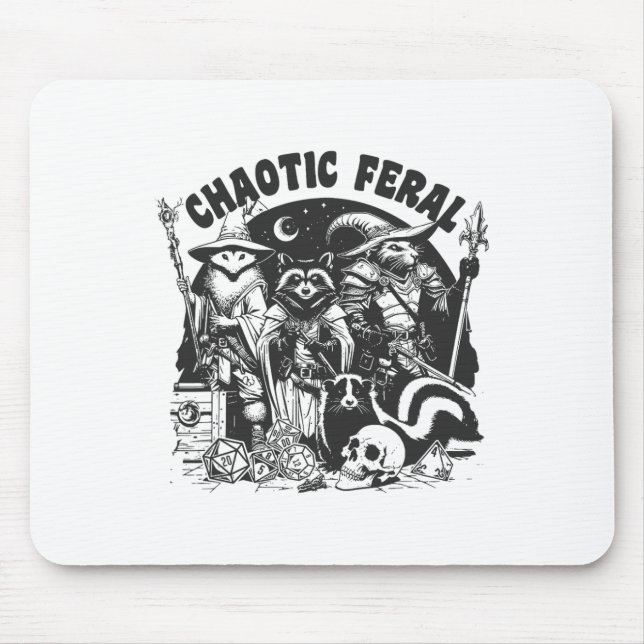 Chaotic Feral Funny Raccoon Possum Skunk Boardmatc Musmatta (Framsidan)