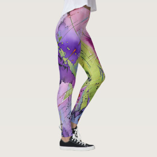 "Chaotic Harmony" Contemporary Abstrakt Art Leggings