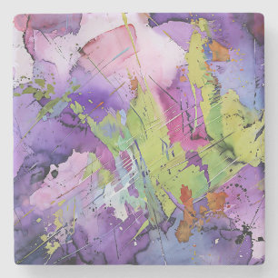 "Chaotic Harmony" Contemporary Abstrakt Art Stenunderlägg