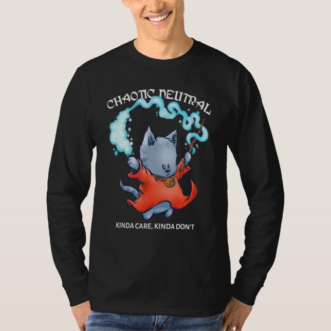 Chaotic Neutralt Tabletop RPG Games Dungeon Dragon T Shirt (Framsida)