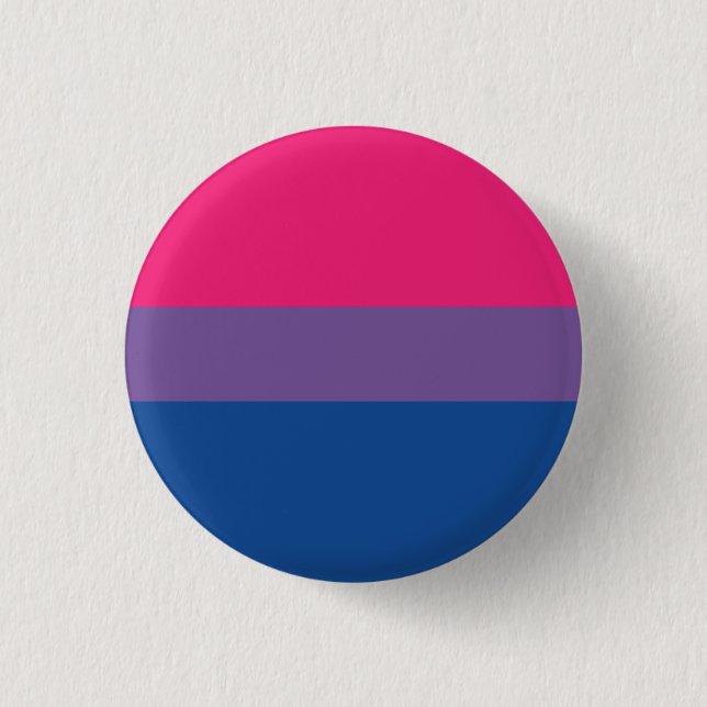 Chapa Bandera Bisexual - Love is Love Knapp (Framsida)