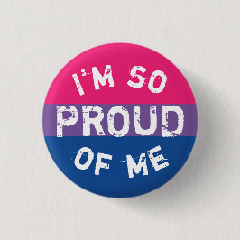 Chapa Bandera Bisexual So Proud - Love is Love Knapp