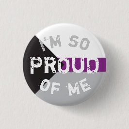 Chapa Bandera Demisexual So Proud - Love is Love Knapp