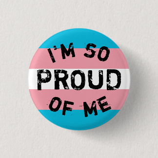 Chapa Bandera Transexual So Proud - Kärlek är Kärl Knapp