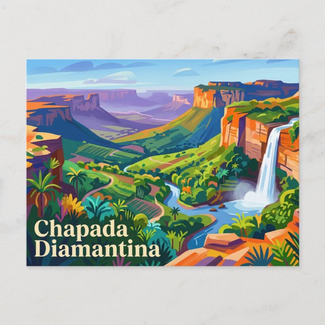 Chapada Diamantina Brasilien Vykort (Framsida)