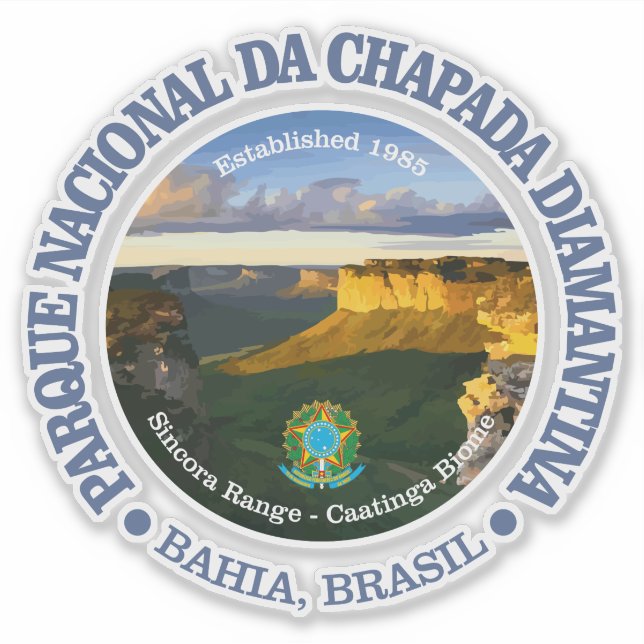 Chapada Diamantina NP Klistermärken (Framsida)