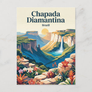 Chapada Diamantinas nationalpark Brasilien Vykort