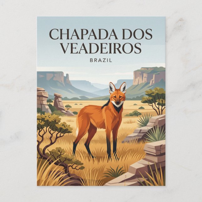 Chapada dos Veadeiros Brasilien Vykort (Framsida)