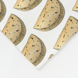 Chapati Roti indisk mat Oleaverat latbröd Fleecefilt