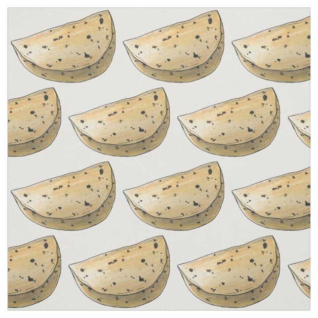 Chapati Roti indisk mat Oleaverat latbröd Tyg (Provkarta)