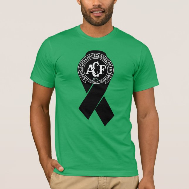 Chapecoense Black-menyfliksområdet Tee Shirt (Framsida)