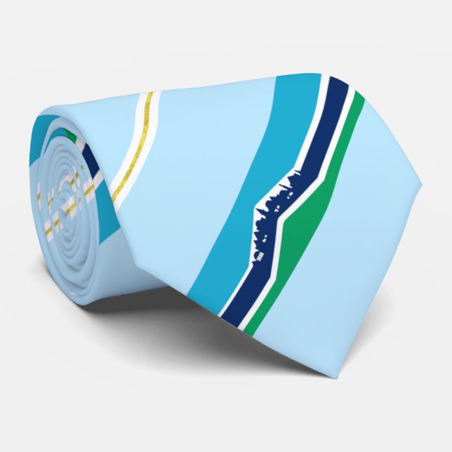 Chapel Backe (North Carolina) city flagga Neck Tie Slips (Rullad)