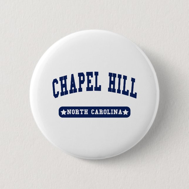 Chapel Backe North Carolina College Stil T-skjorta Knapp (Framsida)