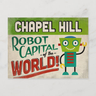 Chapel Backe North Carolina Robot - Funny Vintage Vykort