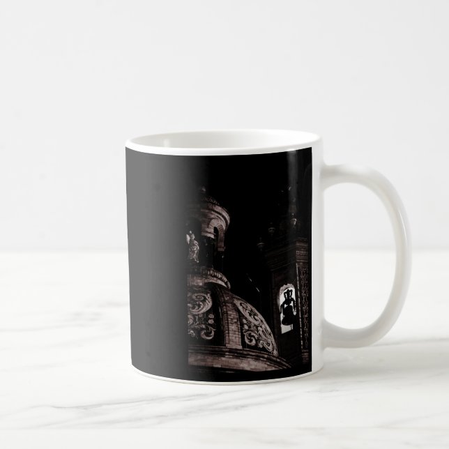Chapel El Carmen Bell Torn Black and White Vertic Kaffemugg (Höger)