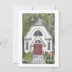 Chapel för det Bra Shepherd Chautauqua-platta kort