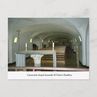 Chapel i katacomb under St Peter's Basilica Vykort