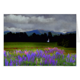 Chapel i Lupine Mindscape Card Hälsningskort