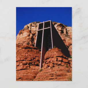 Chapel i Sten, Sedona, Arizona Vykort