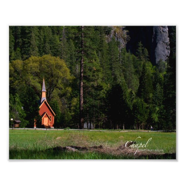Chapel i Yosemite Fototryck (Framsidan)
