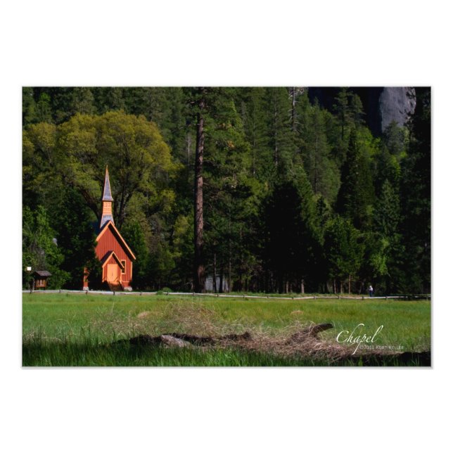 Chapel i Yosemite Fototryck (Framsidan)