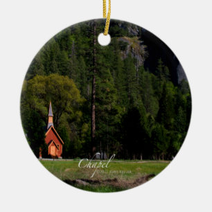 Chapel i Yosemite Julgransprydnad Keramik