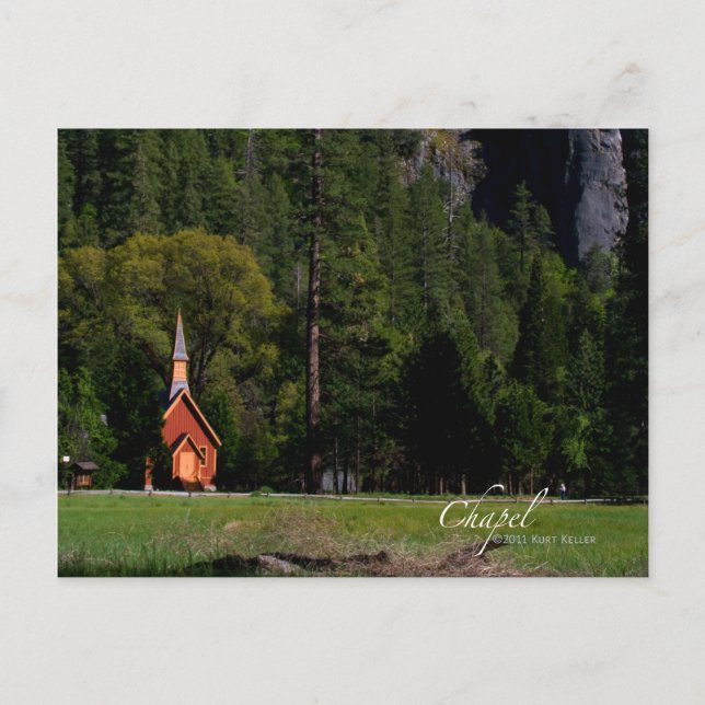 Chapel i Yosemite Vykort (Framsida)