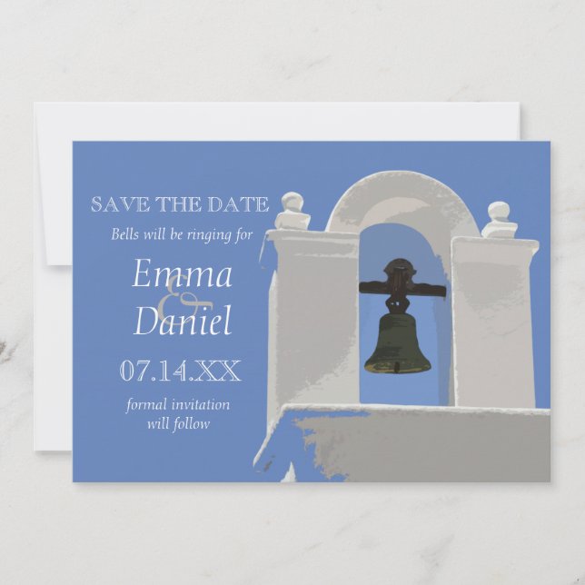 Chapel Klockor Spara datum meddelande Inbjudningar (Framsida)